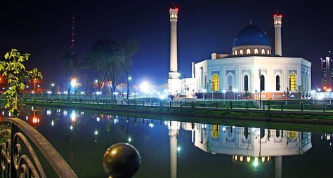 Огни ночного Ташкента