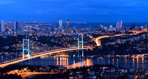 Вечерний Стамбул с разных ракурсов
