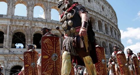 Гладиаторы и легионеры Древнего Рима