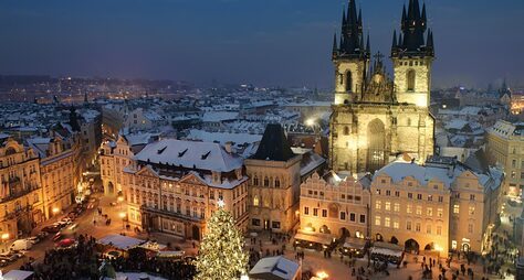 Огни рождественской Праги